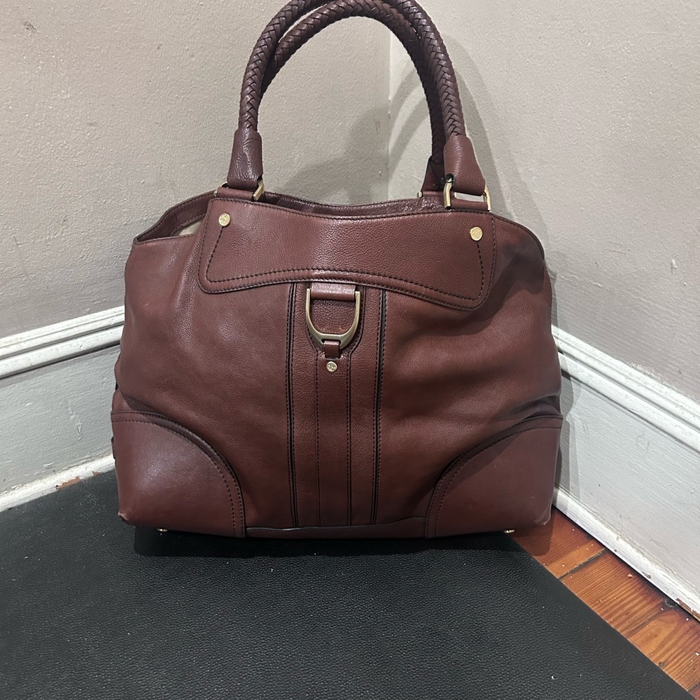 Cole Haan Brown Leather Trimmed Bag - Picture 7 of 13